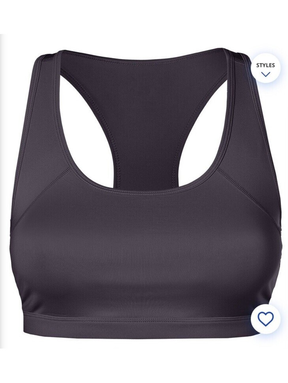 NEW BCG Womens Medium Bra Low Support Sports Black Low Keyhole Racerback Wicking
